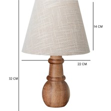 EFLIGHTDESIGN Ahşap Abajur