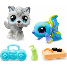 Toyfest Littlest Pet Shop Minişler 2’li Figür Seti S1 - Kurt ve Balık - 5 cm