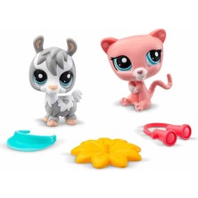 Toyfest Littlest Pet Shop Minişler 2’li Figür Seti S1 - Lama ve Fare - 5 cm