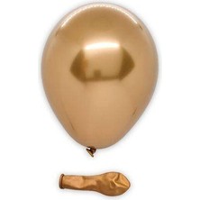 Parti Dükkanım 6 Inch Mini Bakır Krom Balon 10 Adet