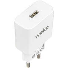 Ayt Weko WK-21436 2.1 Amper Şarj Başlık Adaptörü Micro USB Kablo Micro Şarj Cihazı