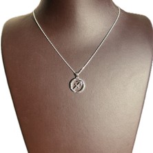 Ashak Accessories Kadın Yay Burcu 925 Ayar Gümüş Zincirli Swarovski Taşlı Sagittarius Zodiac Sign Model Burç Kolye