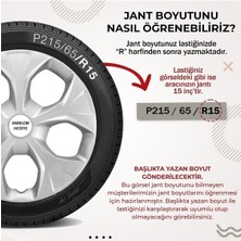 Yılap Jant Ford Courier 15"inç Kırılmaz 4 Adet 1 Takım Siyah Gri Renkli Jant Kapağı 5310ÇIFTFORD