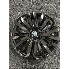 Yılap Jant Skoda 14" Inç Inç Kırılmaz Jant Kapağı 4 Adet Siyah 4911SYHSKODA