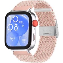 Sneezy Huawei Watch Fit 3 Ile Uyumlu Metal Klips Solo Fiberlink Örgü Kordon