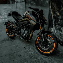 Çınar Extreme Neon Fosforlu Turuncu Iç Dış Motosiklet Jant Şeridi Takımı Çınar Extreme