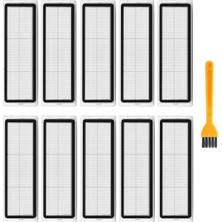 robotyedek Xiaomi X10 Uyumlu Yedek Hepa Filtre ve Temizleme Fırçası-11 Parça