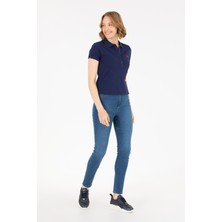 U.S. Polo Assn. Kadın Mavi Skinny High Waist Fit Jean Pantolon 50263768-DN0022