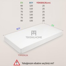 TeksNil Home| %100 Pamuk Sıvı Geçirmez Bebek Yatak Koruyucu Alez | Beşik Kreş Yatak Koruyucu Alezi | Full Kenar Çarşaf 60 x 120