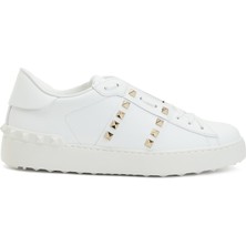 Valentino Garavani Rockstud Beyaz Kadın Deri Sneaker Beden: 38