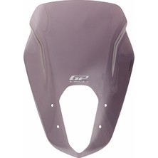 GP Kompozit Yamaha RayZR 2024 Uyumlu Kısa Spor Ön Cam Füme - 40 cm