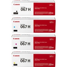 Canon CRG-067H Orjinal 4 Renk Cmyk Toner Seti Takımı