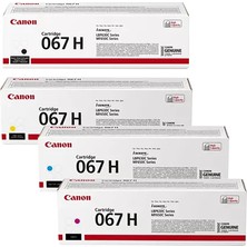 Canon CRG-067H Orjinal 4 Renk Cmyk Toner Seti Takımı