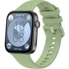 Voyo Huawei Watch Fit 5 / Fit 4 / Fit 3 ve Pro'lar Kordon Silikon Yumuşak Klasik Kayış