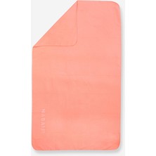 Mikrofiber Havlu - L Boy - Mercan Rengi - 80 × 130 cm