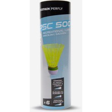 Badminton Topu - Orta Boy - 6'lı Paket - Sarı - Psc 500