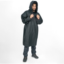 Su Geçirmez Panço Yağmurluk - Balıkçılık - Siyah - 100