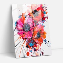 Painted Anarchy Ashvin Harrison Duvar Dekorasyonu - Modern Bir Yönlü Canlı Çiçek Kompozisyonları  30X45