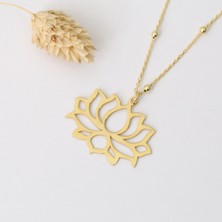 Müge Gümüş ve Takı Lotus Çiçeği Kolye