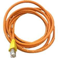 Nexans Halogen Free Turuncu Cat6 Patch Cord  Jaklı Kablo (Uzunluk Seçenekli)
