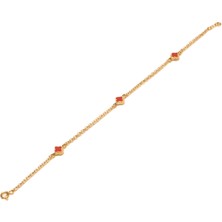 Güler Kuyumculuk 14 Ayar Altın Yonca Model Bileklik