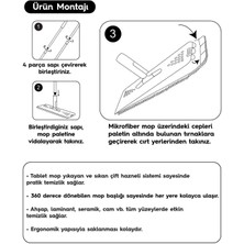 Smarter Gri Tablet Mop 4 Adet Yedekli Temizlik Seti Paspas