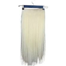 Halit Can HairKing Uzbek Platin Renk 70CM 150G Çıt Çıt (Yarım Ay) [100% Gerçekinsan Saçı]