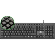 Smith Steep Solid St-01 Kablolu Standart Ofis Klavyesi - Türkçe Q Klavye STEEPST01KLV