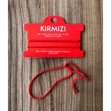 Sokak Kedisi Tasarım Ikili Ip Bileklik (Kırmızı)