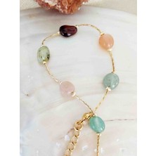 By Song Jewelry Çelik Çakra Doğaltaş Bileklik