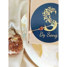 By Song Jewelry Çelik Çakra Doğaltaş Bileklik