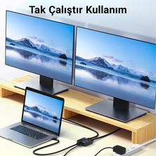 Dm CHB078 4K 30Hz 1 Giriş 2 Çıkış HDMI Splitter Çoklayıcı