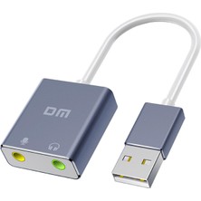 Dm AD076 Harici 7.1 Kanal 3.5mm Mikrofonlu USB Ses Kartı