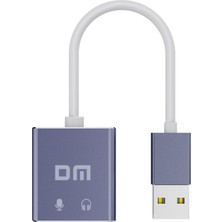 Dm AD076 Harici 7.1 Kanal 3.5mm Mikrofonlu USB Ses Kartı