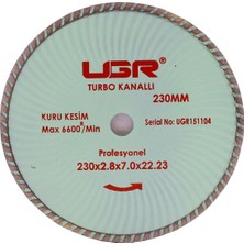 Badem10 Ugr Turbo Elmas Beton Tuğla Kesme Kesici Disk Diski 230 mm