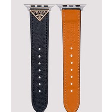 Dukkan Case Deri Siyah Apple Saat Kayışı - DK202 - Apple Watch 40 mm