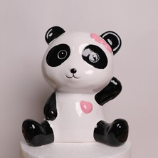 Piraye Gift Oturan Panda Seramik Kumbara