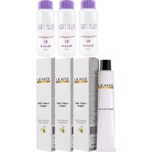 Lilafix 3 Adet Gift Plus Oksidan Krem 60 Ml+ 3 Adet 911/2 Ekstra Açıcı Viyole Sarı Boya 60 ml