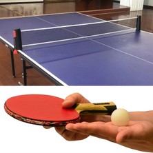 Masa Tenisi Spor ve Eğitim Seti Tüm Masalara Uyumlu Portatif File ve Ping Pong Ekipmanları (4506)