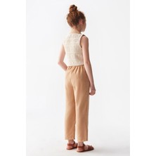 Nk Kids 36404 Kız Çocuk Camel Olıve Yelek