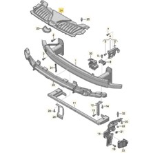 Gkl Audi A8 Ön Panel Üst Plastiği 2018-2022 4N0807081B