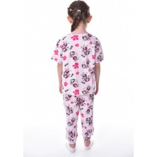Bunny Hopp %100 Pamuk Interlok Kumaş Sevimli Paw Patrol Baskılı Kısa Kollu Yazlık Kız Çocuk Pijama Takımı