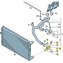 Golf 7 Leon Tiguan Passat Polo 1.4 Tsi Su Flanşı 5Q0122291AK