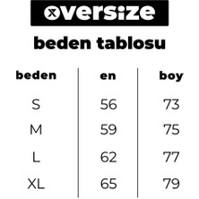 X7 Design Art  Oversize Kalıp Bisiklet Yaka Ağaç4  Baskılı T-Shirt