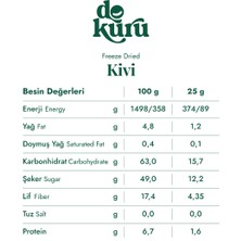 Dokuru Kivi Kuru Meyve Cipsi - Dondurularak Kurutulmuş Freeze Dried Çıtır Kivi