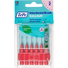 Tepe Blister X-Soft 0.5 mm - Kırmızı Diş Arayüz Fırçası (1x 6 Adet)