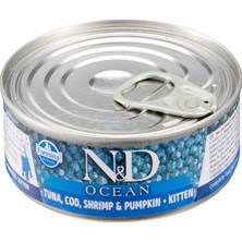 Yaş Kedi Maması, Konserve Morina Balığı, Karides ve Balkabaklı, Yavru Kedi, 70 gr