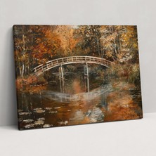 Painted Anarchy Claude Monet Köprüsü Üzerinde Gölet Tablosu - Claude Monet, Kanvas Tablo, Kanvas Tablo, Ev Dekorasyonu, 50X30