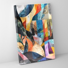 Painted Anarchy Kübizm Doğa Duvar Tablosu - Kübizm, Kübizm, Kanvas Tablo, Ev Dekorasyonu, 30X50