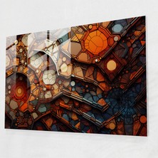 Painted Anarchy Dünya Oluşumu Cam Baskı - Toprak, Cam Duvar Sanatı, Modern Sanat, Duvar Dekorasyonu, 45X30
